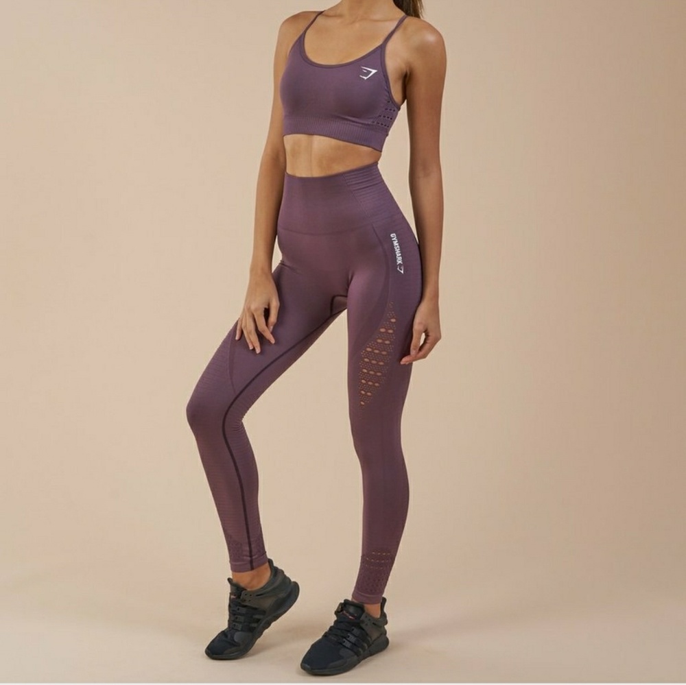 Gymshark energy seamless leggings purple M